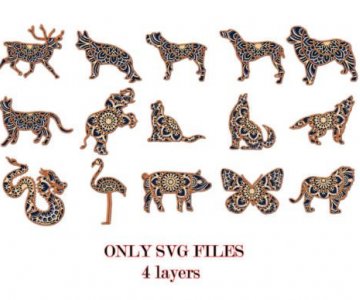 Laser cut animals files 9