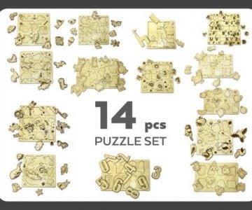 Laser cut puzzle files