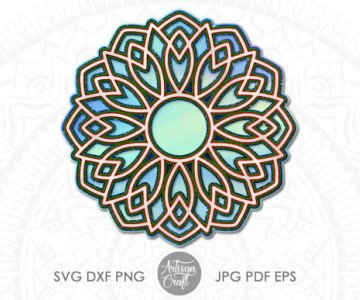 3D-Mandala-SVG-Layered-Mandala