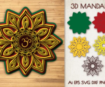 3D festive mandala