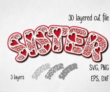 3D-layered-Sister-cut-file