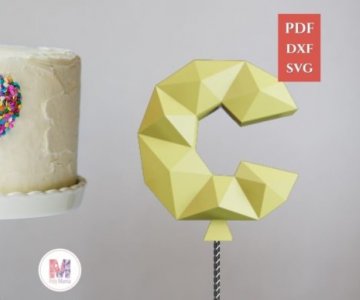 Free Cake-Topper-Letter-C 868