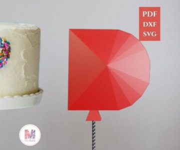 Free Cake-Topper-Letter-D 869