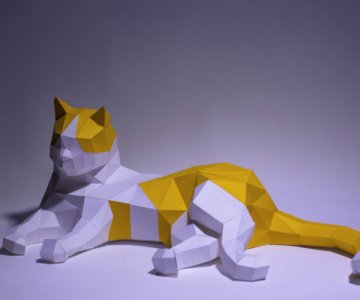 Free Cat-SLEEP-Paper-Craft file 894