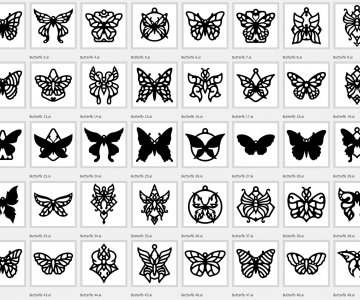 Free Butterfly Cut Files 443