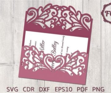 Free Invitation-Card cut file 735