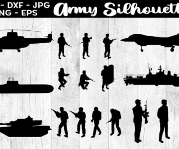 Army-Silhouettes-Military-SVG-EPS