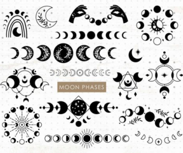 MOON PHASES Set 411