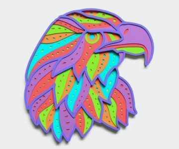 Free Layered-animals-laser-cut file 698