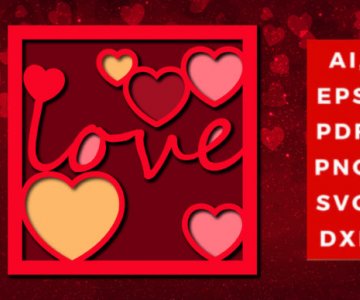 Multi-Layer-valentine-3d-SVG 289