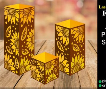 Sunflower-Lantern-PaperLaser-Cut-SVG