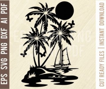 Vacation-Wildlife-Stencils-SVG