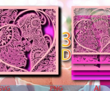 Free Valentine-Multilayer-3D-Shadow-Box file 769