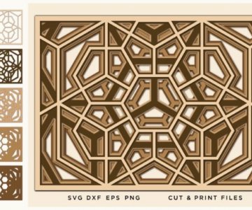 Laser cut files mandala 155