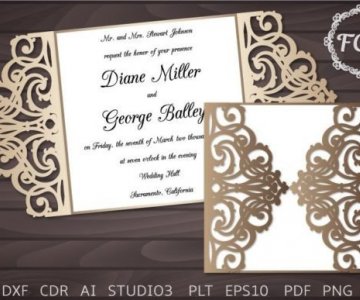 Free Invitation-Card cut file 723