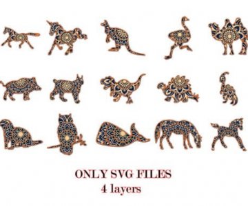 Laser cut animals files  10