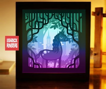 Free Unicorn-Paper-Lightbox-template 928