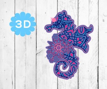 3D-Layered-Sea-Horse-Cut