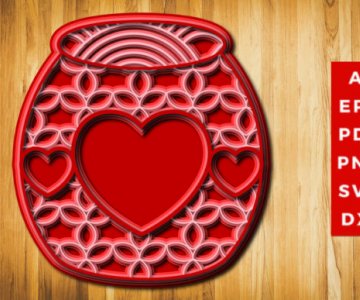 Free 3D-Love-Jar-SVG-laser Files 586