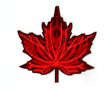 3d-Layered-Maple-Leaf