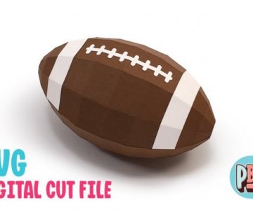 Free American-Football-3D-Papercraft 851