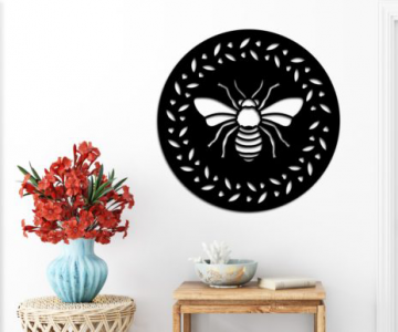 Free Bee-Wreath-Graphics file 611