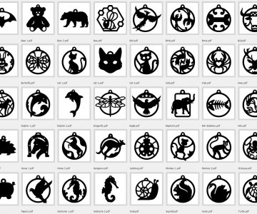 Free Animal Ornaments Cut Files 442