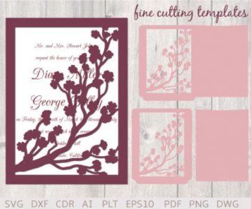 Free Invitation-Card cut file 733