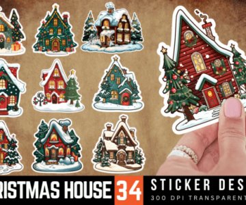 Free Christmas sticker files 931