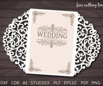 Free Invitation-Card cut file 736