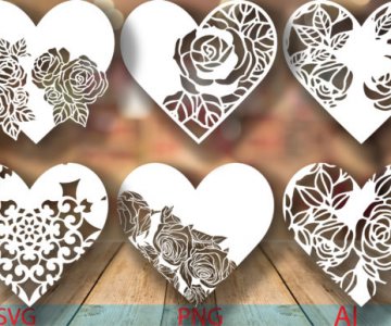 Free 3D-Layered-Heart cut file 794