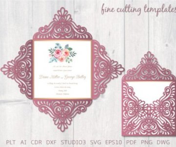 Free Invitation-Card cut file 741