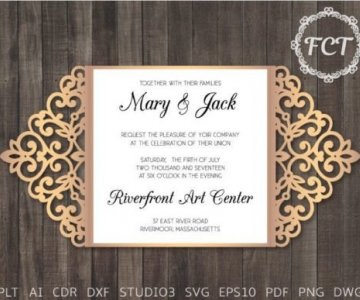 Free Invitation-Card cut file 743