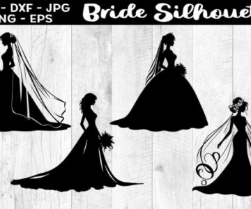 Bride-Silhouettes-SVG-EPS 406