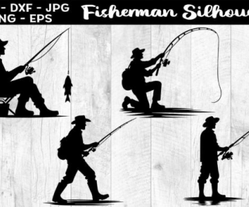 Fisherman-Silhouettes 409