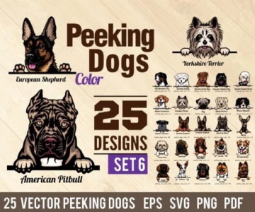 Free peeking_dogs_color file 446