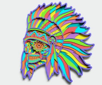 Free Indian-Sugar-Skull-Design 595