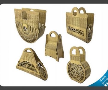 Laser cut handbag files