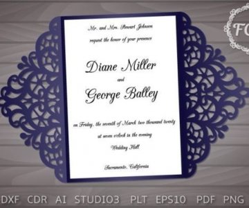 Free Invitation-Card cut file 749