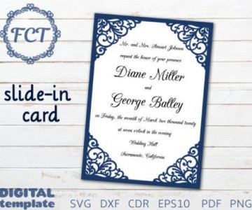 Free Invitation-Card cut file 748