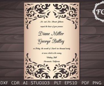 Free Invitation-Card cut file 750