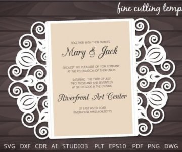 Free Invitation-Card cut file 751