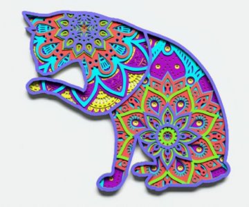 Free Layered-Cat-Design-for-Cutting 603