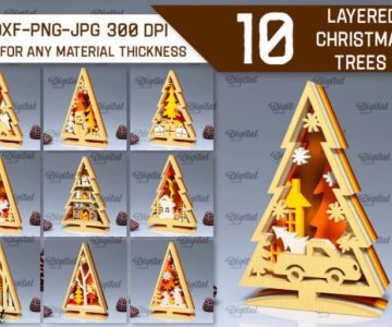 Free Layered-Christmas-Trees file 944