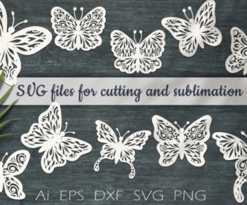 Free Openwork-butterflies-Cricut-SVG-file-Graphics 495