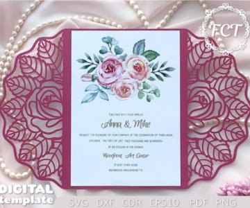 Free Invitation-Card cut file 754