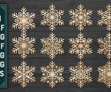 Snowflakes-Laser-Cut-SVG-Dxf 468