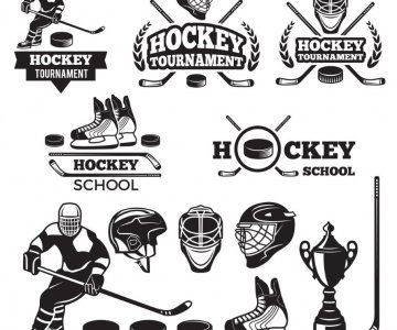 Free Sport_Labels_For_Hockey_Team_Vector 550