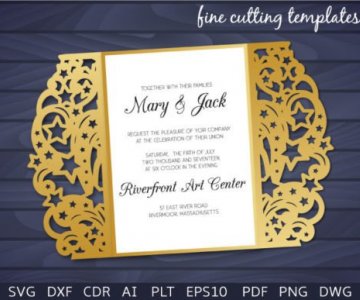 Free Invitation-Card cut file 758