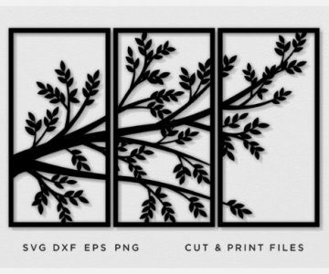 Free Tree-Room-Divider-Panel-cut-file 481